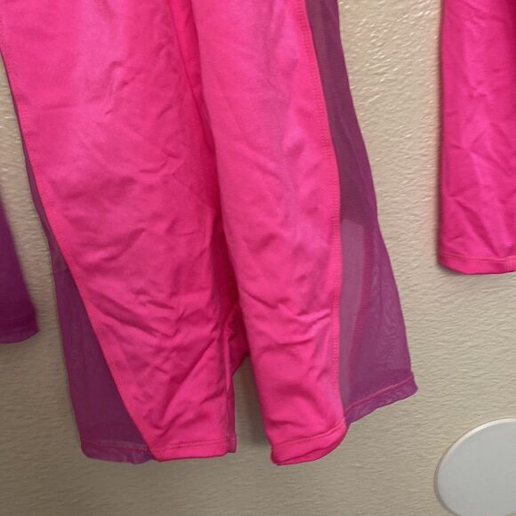 The Line up dance costume 2 piece hot Barbie pink CARLSBAD BIKETARD adult - S - Picture 7 of 8